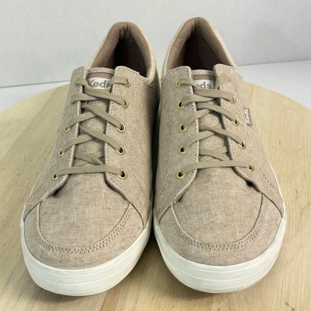 Keds Women's Sneakers Canvas Stripe Oxford Athleisure Memory Foam Shoes Size 11W